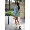 2026 Spring and Autumn New Women's Fashion Solid Color Washed Denim Long Sleeve Simple Shirt Top
