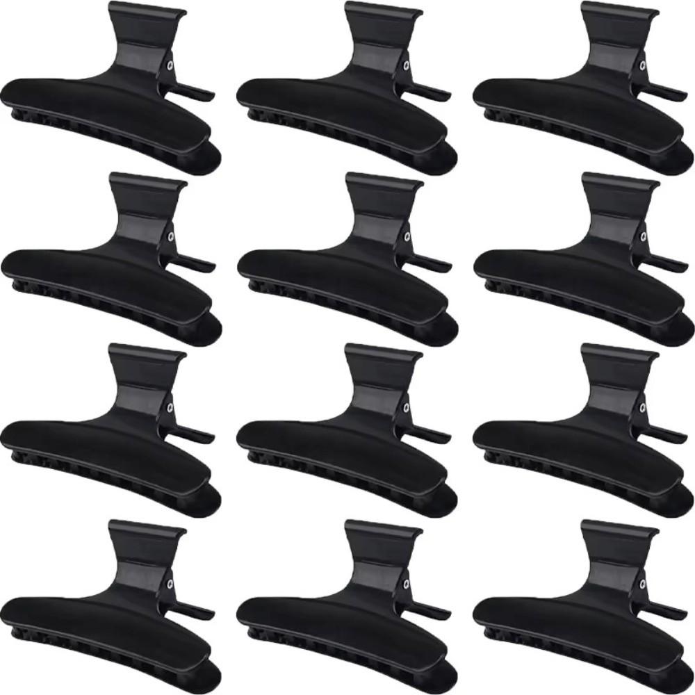 12Pcs Claw Clamps Hair Section Clamps Holding Tools Hair Styling Tools  Salon Use
