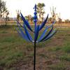 Harlow Wind Spinner Metal Windmill 3D Wind Powered Kinetic Sculpture Lawn Metal Wind Solar Spinners Yard and Garden Decor