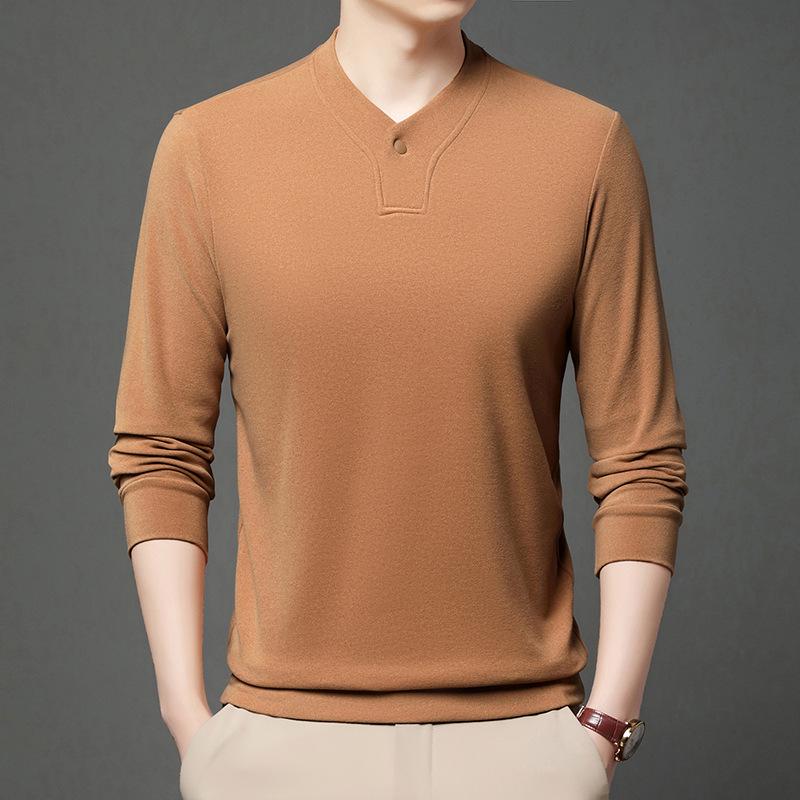 Herr Mellantjock Dubbelsidig Tysk Sammet Långärmad Tröja