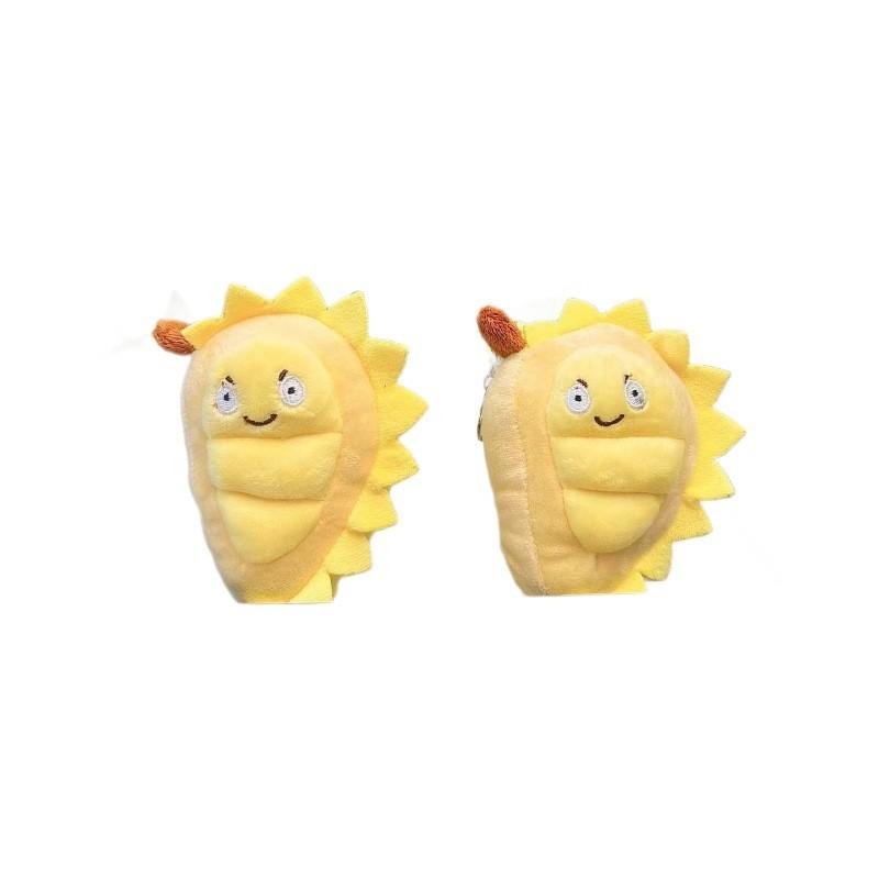 Yellow Delightful Durian Plush Stuffed Animal Cartoon Hanging Toy For Game Machines