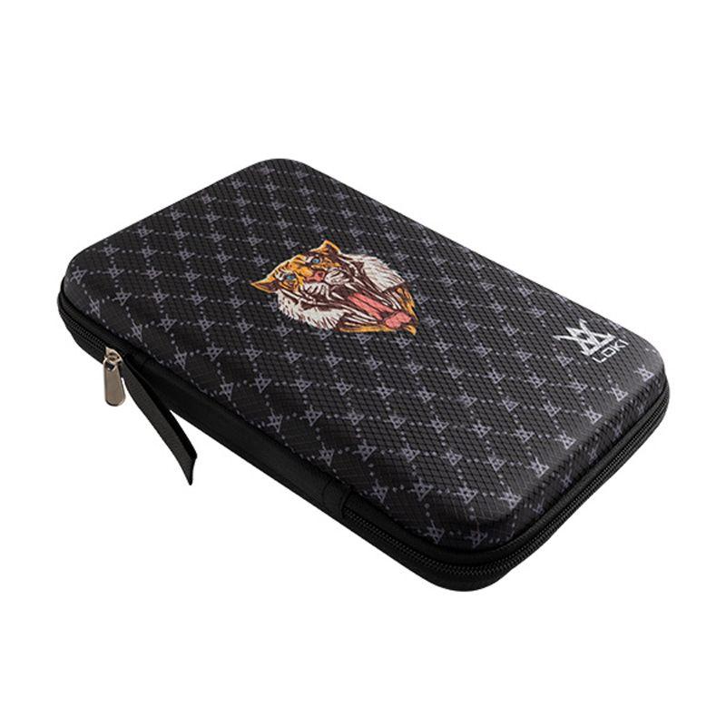 LOKI TIGER Table Tennis Racket Bag (Square, Hard Material) Ping Pong Bat Case