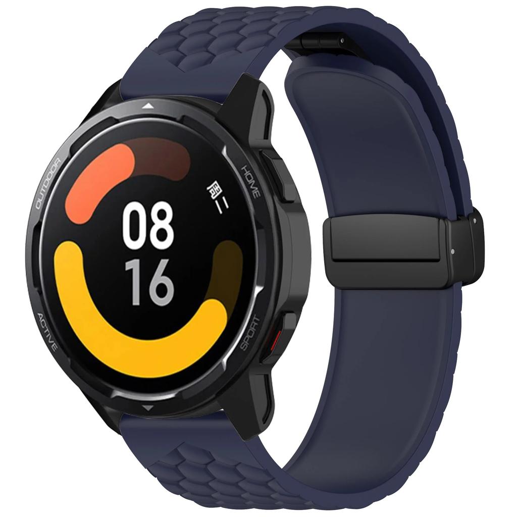 22mm Magnetic Buckle Soft Silicone Strap For Xiaomi Watch 2 Pro / S3 S2 46MM / Mi S1 Active Band Replacement Wristband Bracelet