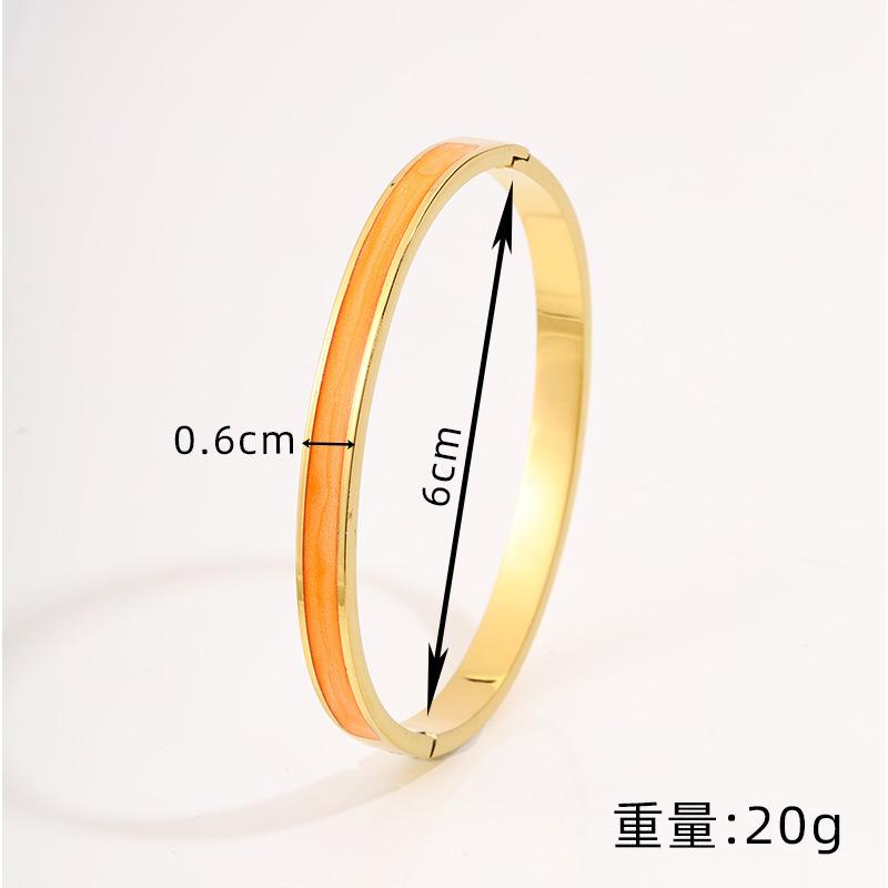 European and American titanium steel enamel light luxury can take a bath without fading oil dripping women can customize