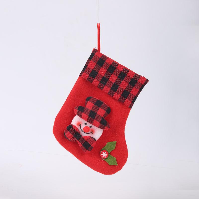 

Qiaoding Kids Christmas Stocking Ornament: Non-woven Fabric Candy Bag Decoration
