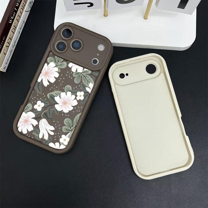 Elegant Orchid Print Girlish Anti Drop Shockproof Soft Phone Case For Multiple Iphone Models