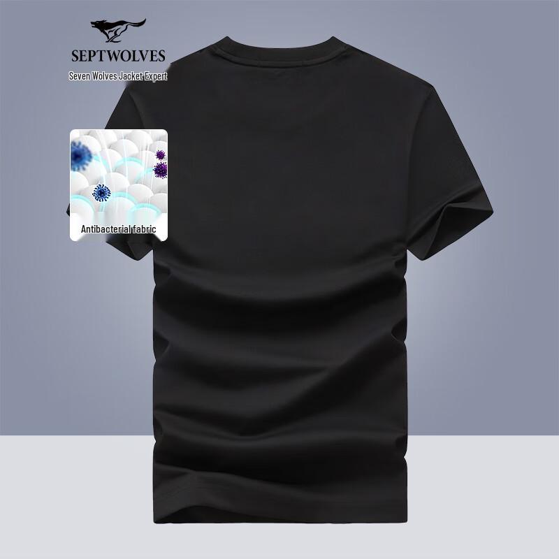 Sevenwolves Men s Summer Antibacterial Casual T-Shirt 175/92A