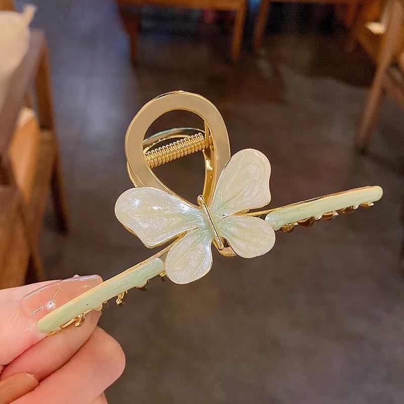 

Шикарная заколка-бабочка: Сладкая металлическая заколка-фея для девочек F879 зелёный