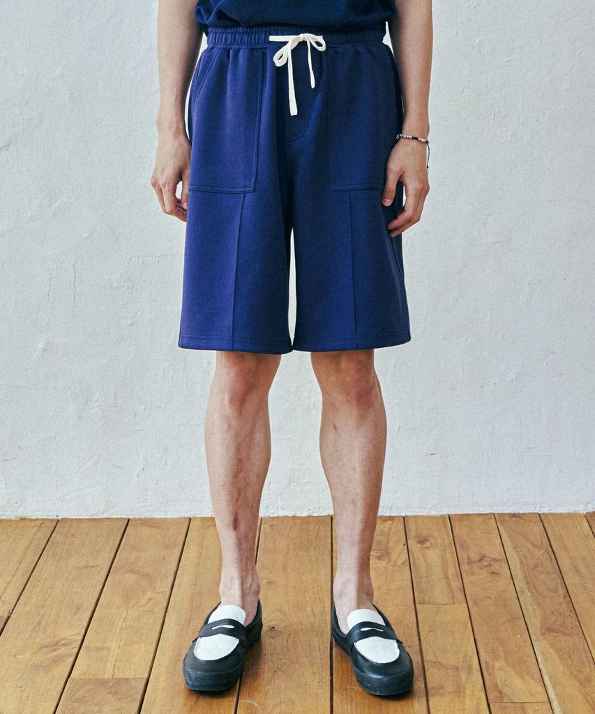 KND Front Seam Fatigue Shorts Navy