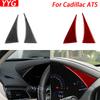 For Cadillac ATS 2013- Carbon Fiber Dashboard Speedometer Panel Decorative Cover Car Interior Decoration Accessories Sticker