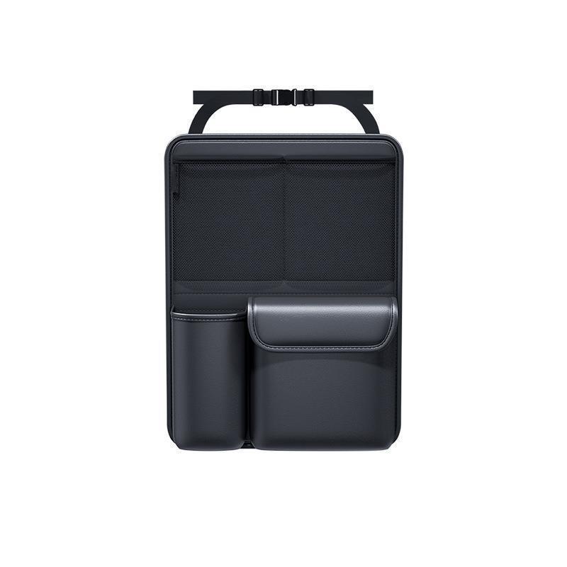 Car Trunk Leather Storage Bag Foldable Car Seat Back Tools Organizer Multifunctional UV Storage Suv Back Seat Hanging Organizer