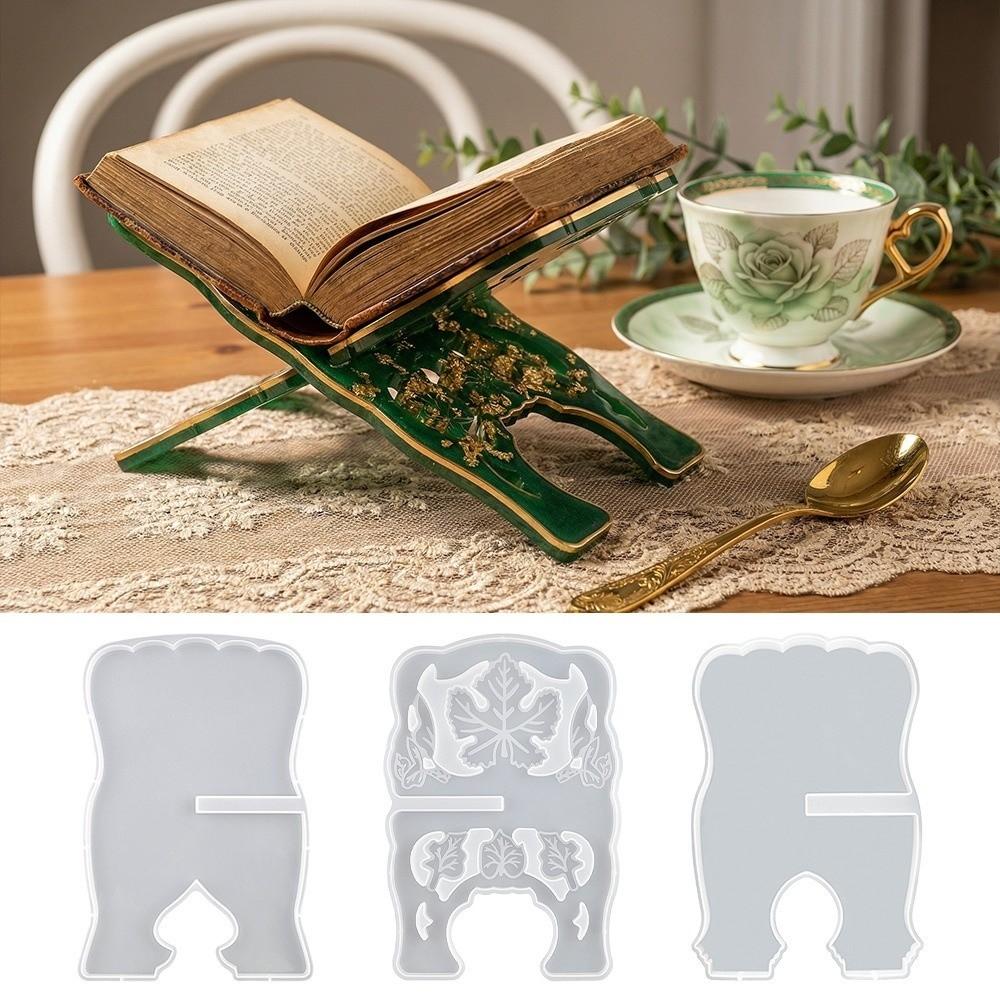 Unique Design Book Holder Mold DIY Tool Reading Rack New Bookshelf Mold Home Display