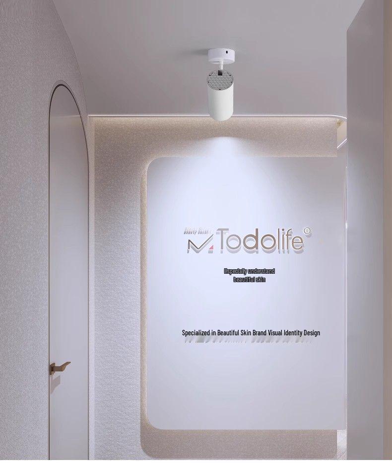 Adjustable LED Surface-Mounted Ceiling Spotlight for Commercial Use