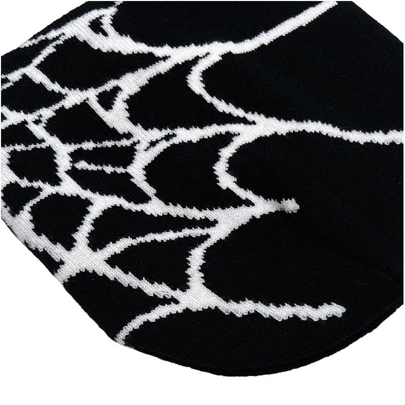 Beanie Fine 2026 Hot Colorful Spider Web Jacquard Acrylic Silk Stretch Textured Charms Golf Beanie Cap
