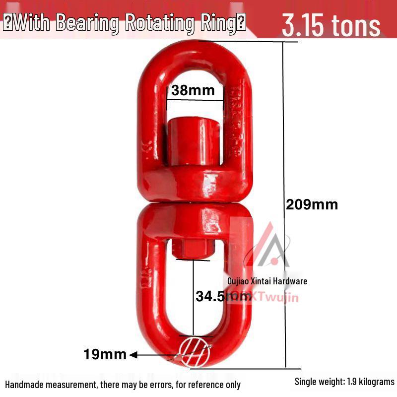 Anel de Levantar Giratório Universal 360° com Rotação Completa