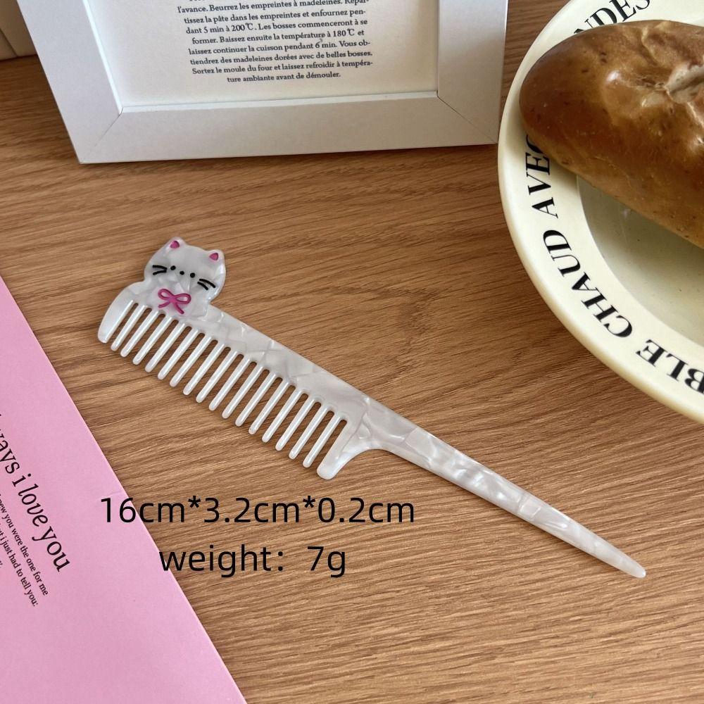Wide Toothed Acetate Comb Fruit Design Barber Shop Comb Portable Hairdressing Comb  Women