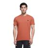Timberland Męski T-shirt z okrągłym dekoltem, haftowany, dopasowany, z krótkim rękawem, pomarańczowy A2EKJ-EG6
