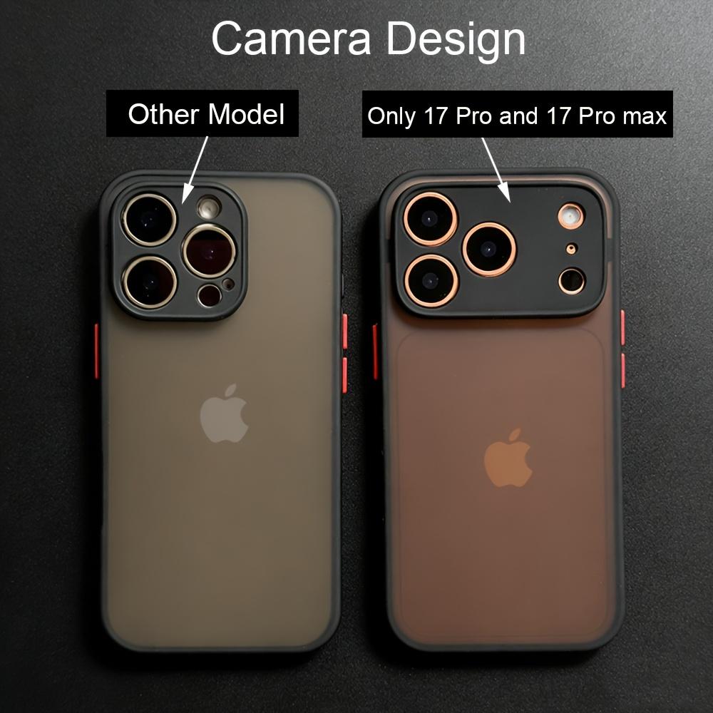 New transparent matte case for For Iphone 17 Air 16 1 14 Plus 13 12 11 Pro Max shock resistant soft edge hard shell back cover