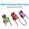 6 Pack 15cm Ribbon Guitar Patches Cable Low Capacitance Metal Conductors for Pure Tone and Low Noise Signal Transmission