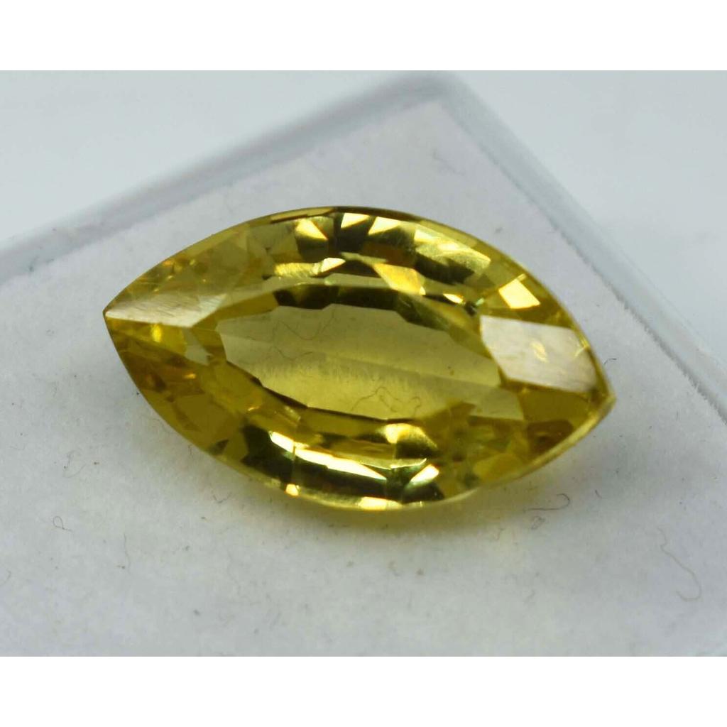 9.30 Ct Natural CEYLON SAPPHIRE Yellow Marquise Shape CERTIFIED Loose Gemstone