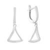 Silver Earrings with Cubic Zirconia 0.2ct (2197850)