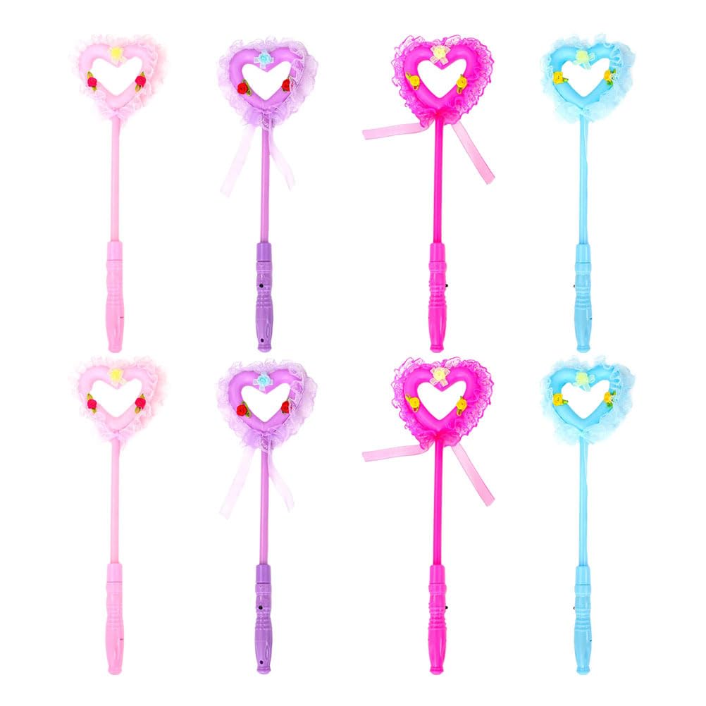 iplusmile 8-Piece Witch Wand, Light-Up Magic Wand, Magic Stick, Glow-In-the-Dark Wand, Girl s Magic Wand, Photo Prop, Glow-In Stick, Halloween,