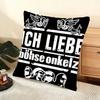 Band B-Bohse O-Onkelz Cushion Cover Soft Short Plush Pillow Cover Smooth Cozy Texture Aesthetic Cushion Case Home Decor