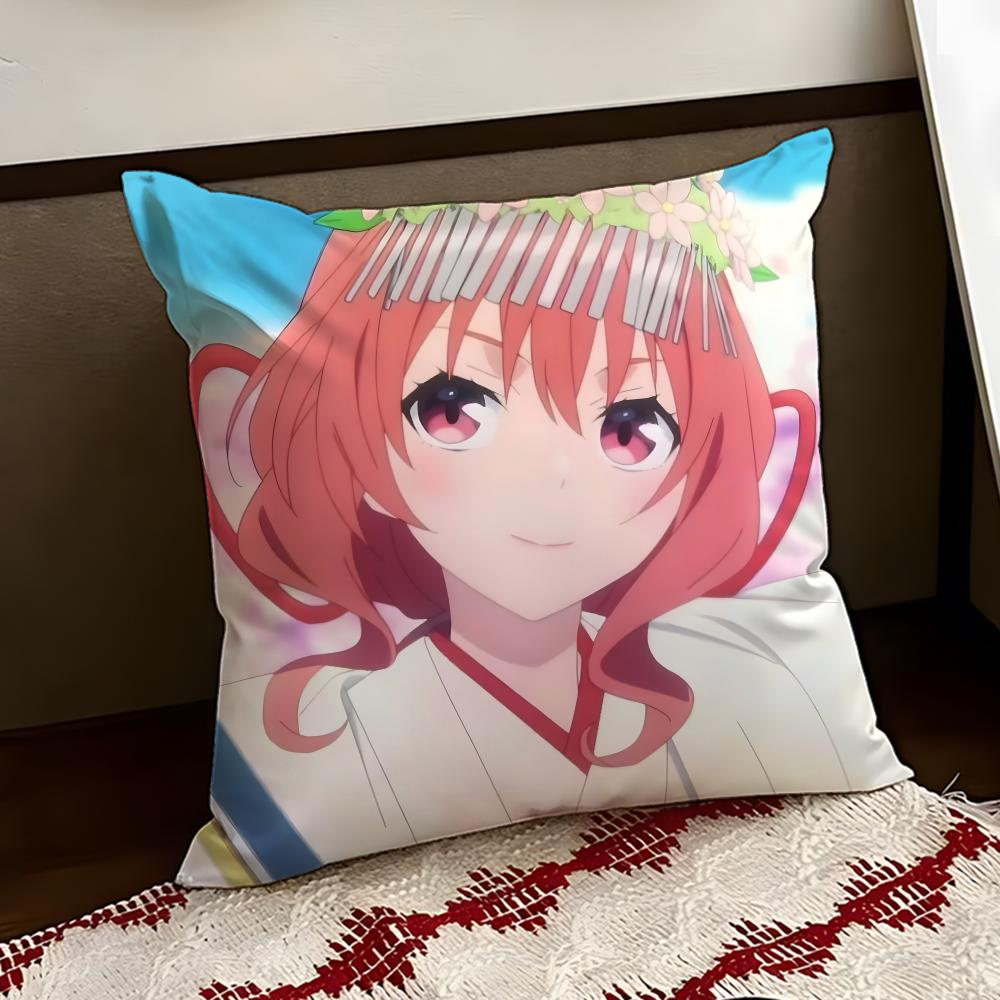 Animesan no enmusubi Cushion Cover Reversible Soft Durable Pillow Cover Home Car MultiScene Use for Daily Comfort