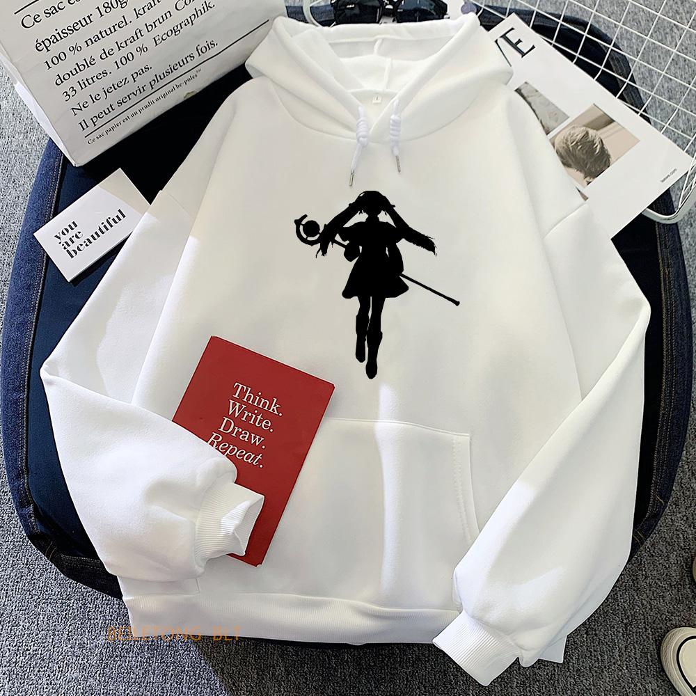 Sousou Manga Bedruckter Hoodie Ohne Frieren Hoodies Lässige Pullover Übergröße Anime Herbst Winter Klassisch Schlicht Langarm