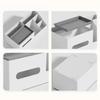 Desktop Tissue Holder Storage Box Multi-Functional Cosmetic Storage Organizer Tissue Dispenser for Living Room Bedroom Office