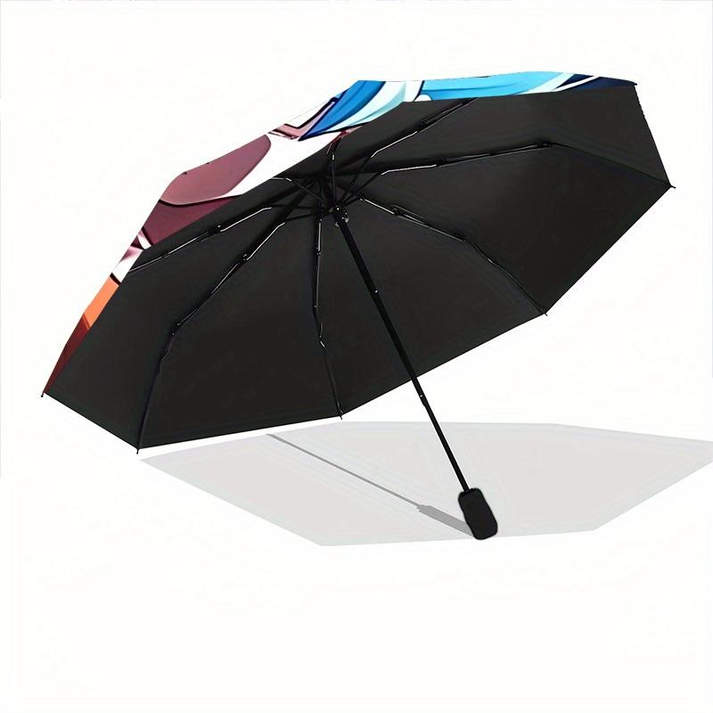 Goku Super Saiyan Automatic Folding Umbrella, Self-Opening/ Closing, Durable Windproof Travel Umbrella for Outdoor Adventures a0826003