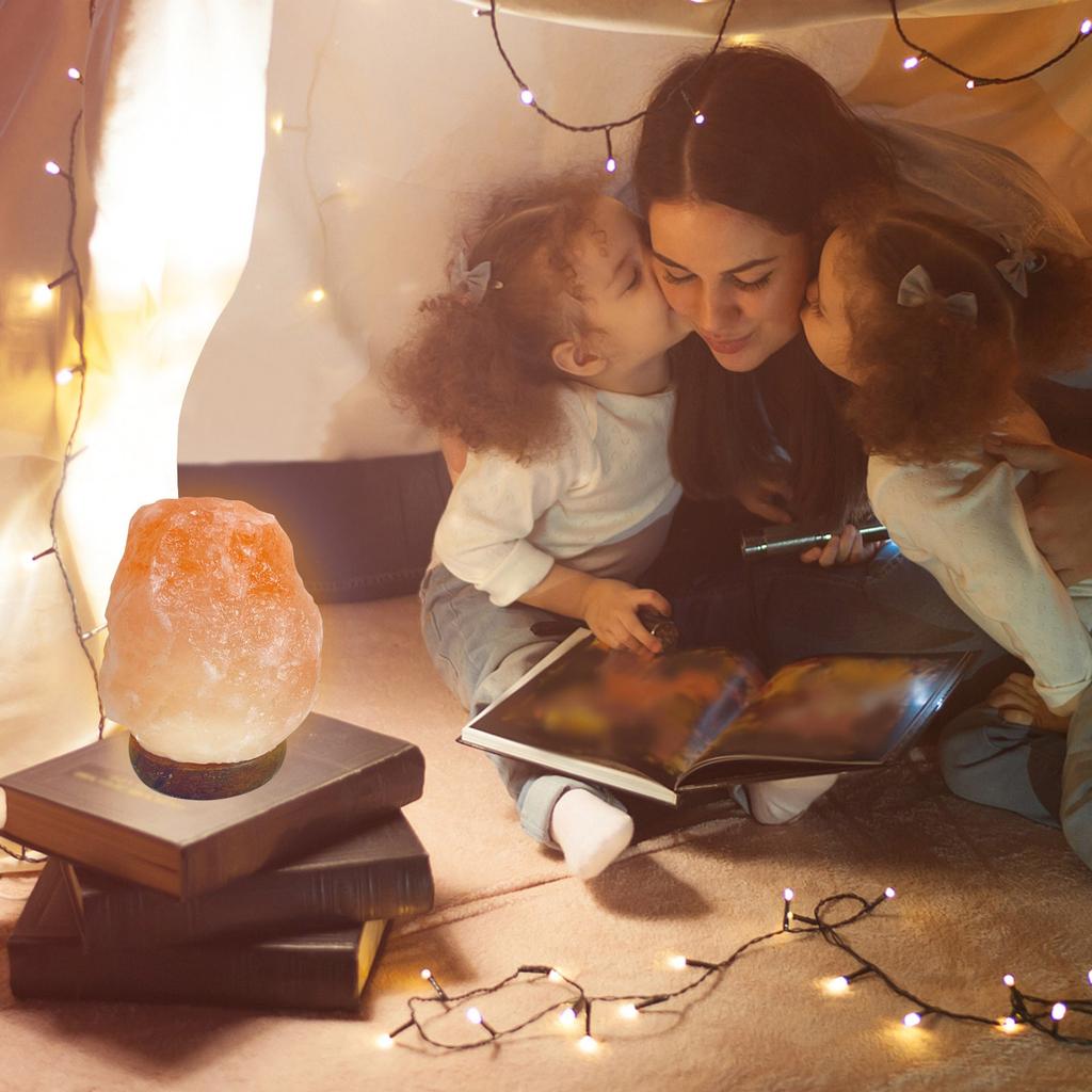 USB Stone Lamp Night Light, 7 Colors Changing LED Lamp, Natural Crystal Small Lamp For Home Decor And Gift