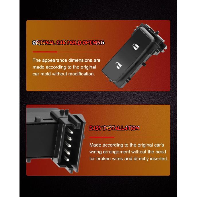 Türschloss Schalter Steuer Schalter Ersatz passend für Chevy Silverado 1500 2500HD 2008-2013 GMC Sierra 1500 2500 HD 2008-2013 GMC Sierra Denali 2500HD