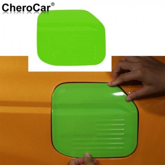 For Ford Bronco -2025 Green ABS Fuel Filler Gas Tank Cap Cover Trim US Flag