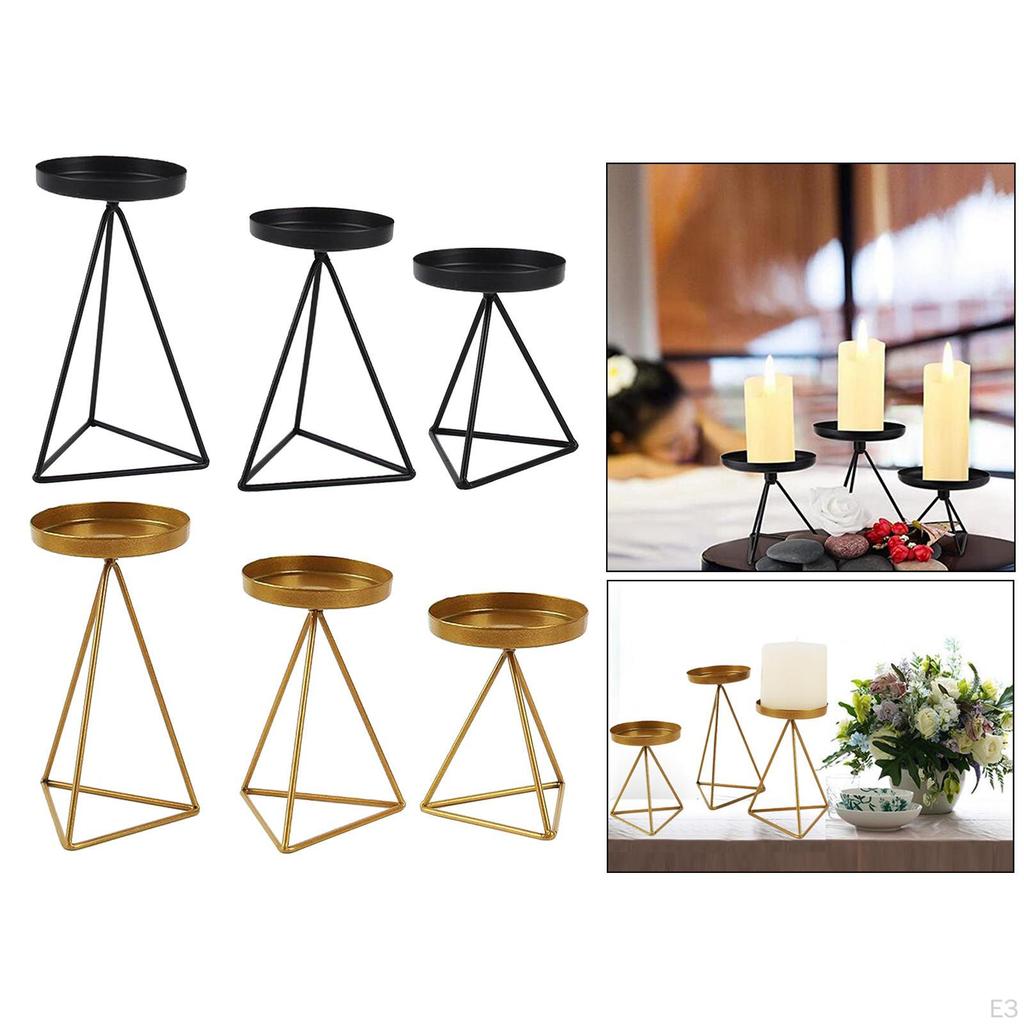 1 piece Tealight Holder, Votive Candle Holders, Metal Geometric Shape Decorative Holder for
