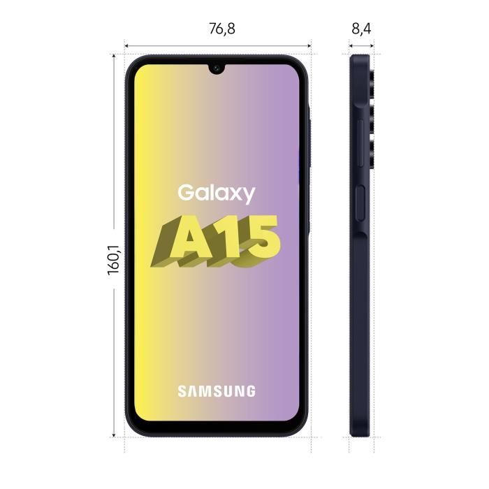 Samsung Galaxy A15 5G Smartphone 128 Go Bleu Nuit
