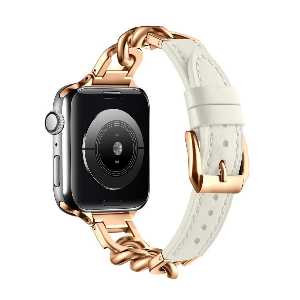 Kovový kožený řemínek pro Apple Watch řemínek 45 mm 44 mm 42 mm 41 mm 40 mm 49 mm 38 mm pro Iwatch Ultra2 9 8 7 6 5 4 SE Vyměnit náramek