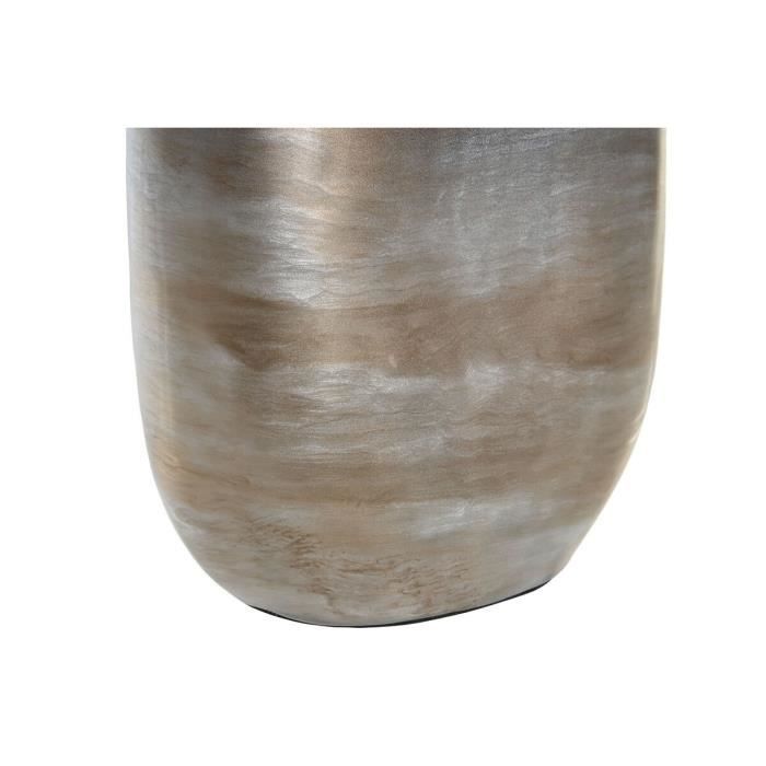 Vase - Moderne - 17 X 9 X 47 Cm - Verre Et Aluminium - Multicouleur
