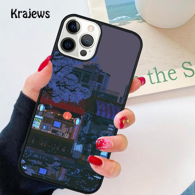 Art Pixel Aesthetic Soft Phone Case For iPhone 17 Air 16 15 14 Ma Plus 11 12 13 Pro Ma Phone Cover coque Fundas