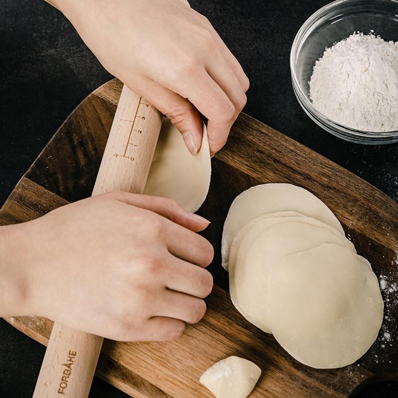 Kitchen Wooden Rolling Pin Crafts Baking Fondant Cake Decoration Dough Rollers