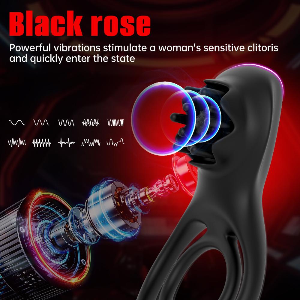 Lock Essence Ring Male Couple Vibrator Delay Remote Control Silicone Ring Sex Toys
