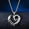 New Sister Necklace With Dazzling Cubic Zirconia Fashion Heart Pendant Exquisite Birthday Gift Friendship Women Jewelry