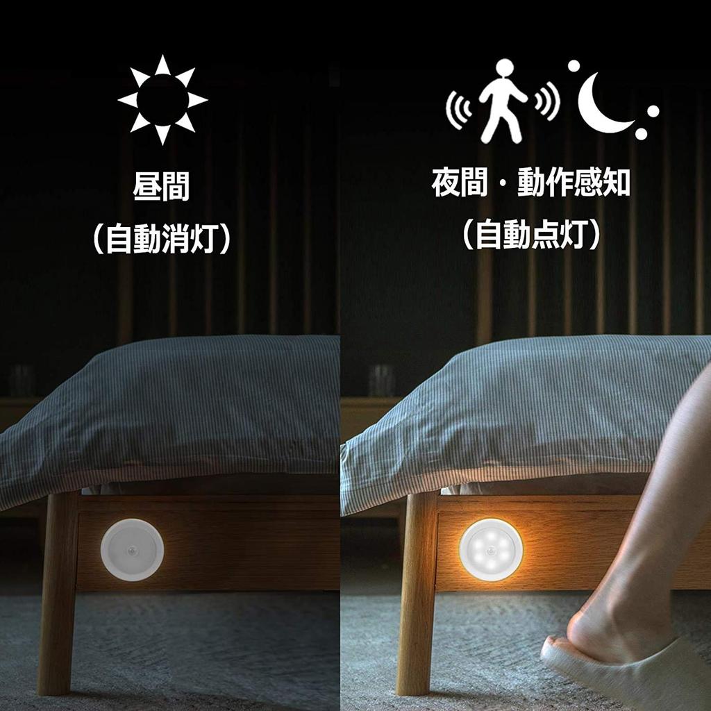 SVAROG Motion Sensor Indoor LED Footlight with Double-Sided Tape and Magnet, Energy-Saving, Long-Lasting, for Kitchens, Hallways, Bathrooms,