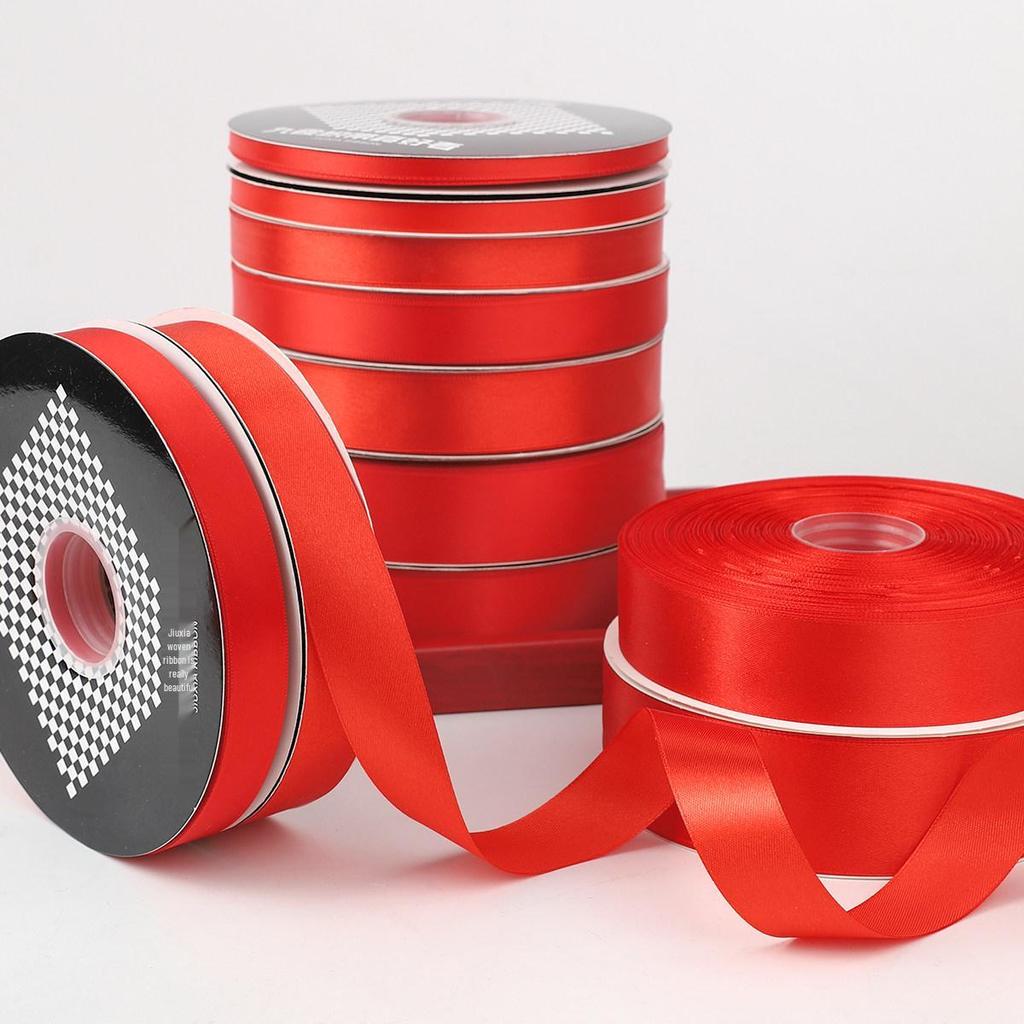 Festive Red Satin Ribbon for New Year, Weddings, Candy Ties, Balloons & Lanterns