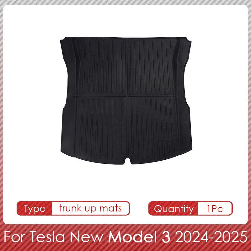 For Tesla Model 3 2024 Highland Floor Mats Cargo Liner Waterproof Anti-slip Trunk Mat TPE Pads Model 3 2025 Highland Accessories