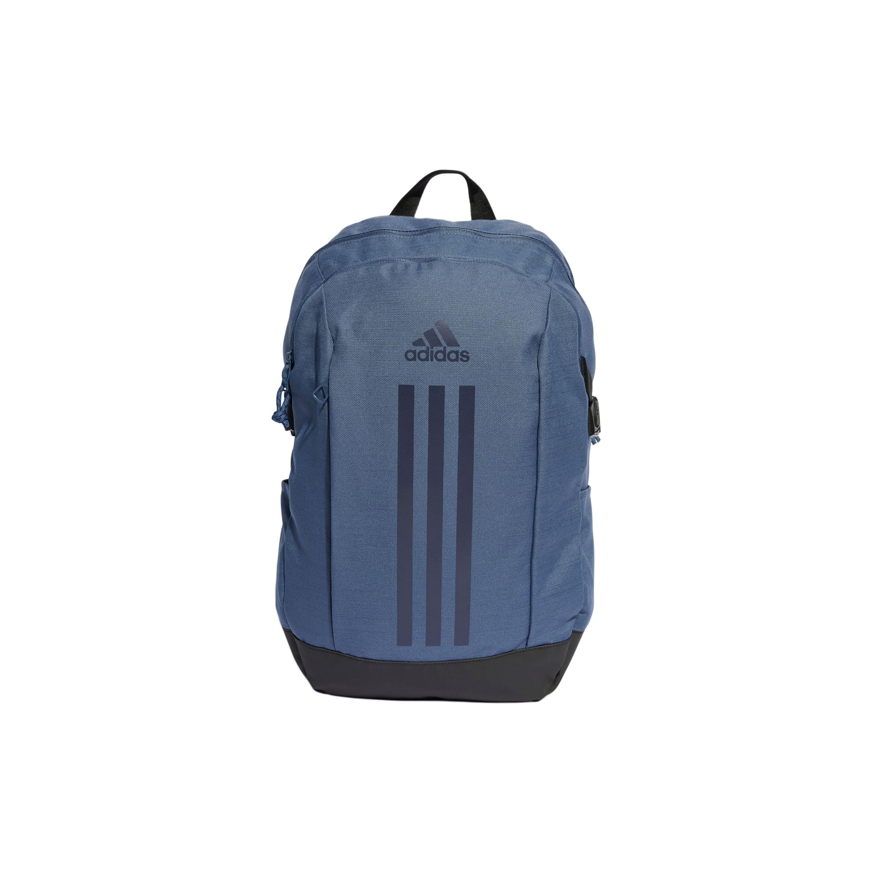 Adidas Power Casual Sports Large Capacity Recycled Polyester Backpack Unisex Backpack Ink-Blue Dark-Green IT5360 Ink Blue & Dark Navy Blue