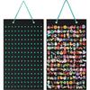 Shoes Charms Display Shoe Charms Organizer With 180 Holes Badge Storage Hanging Holder Shoe Decor Storage Bag Jewelry Display