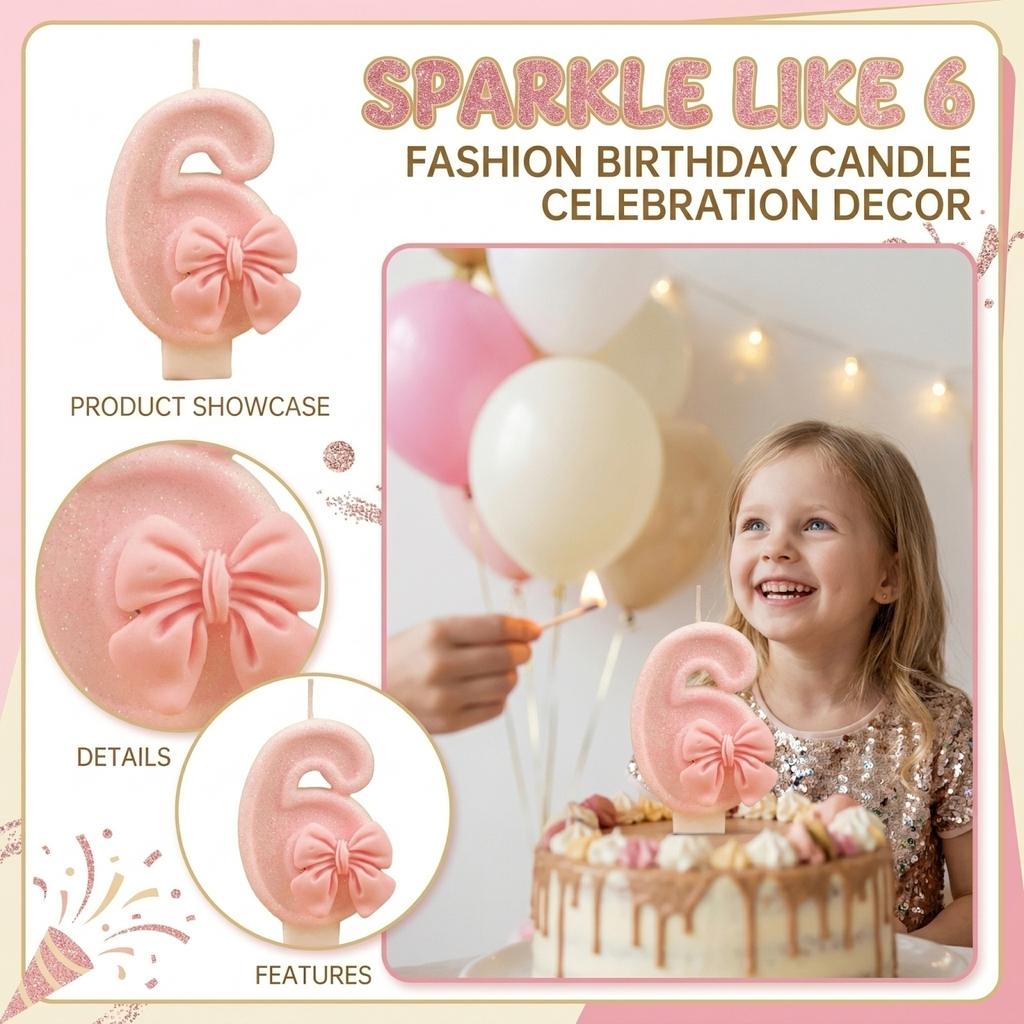 Fashion Cartoon Creative Birthday Candles Party Digital Candles