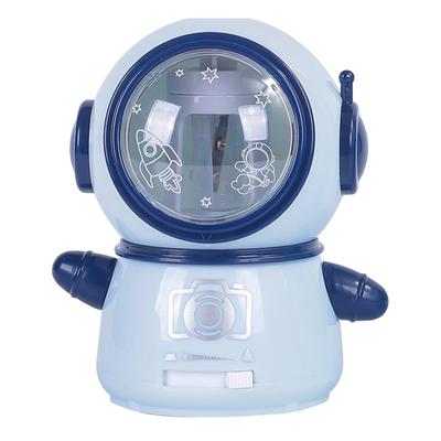 Spaceman Pencil Sharpeners Cartoon Cute Safe Flexible Electric Pencil Sharpener for Classroom Home