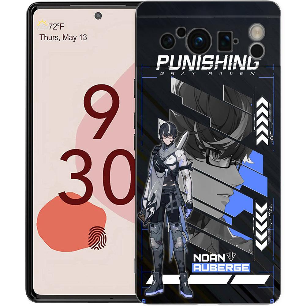 Punishing Gray Raven Anime Telefondeksel For Google Pixel 8 A 7 6 Pro 6A 5G Svart Mykt Støtsikkert Bakdeksel Silikonskall Coque